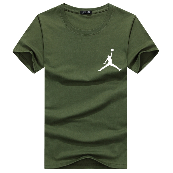 Ανδρικά αθλητικά και καλοκαιρινά μπλουζάκια κοντομάνικα πράσινα, μπλε, μαύρα, πορτοκαλί και γκρίζα μοντέλα με λογότυπο τρέξιμο κ