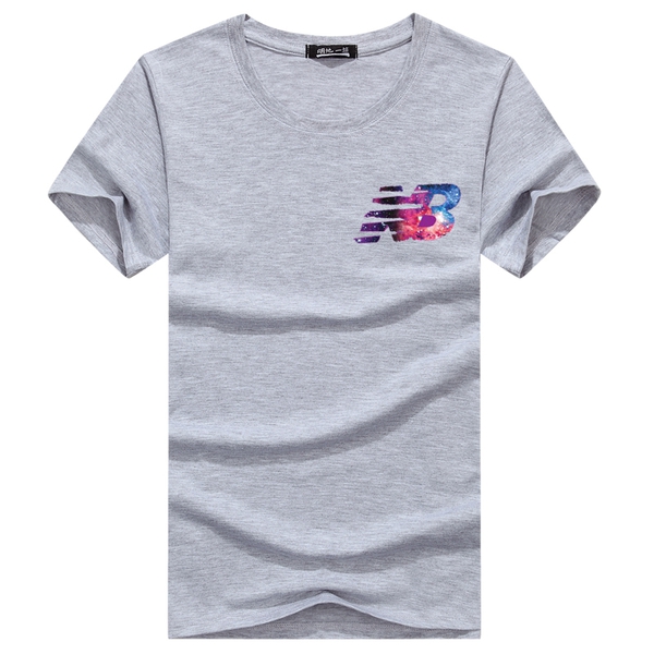 Ανδρικά αθλητικά και καλοκαιρινά μπλουζάκια κοντομάνικα πράσινα, μπλε, μαύρα, πορτοκαλί και γκρίζα μοντέλα με λογότυπο τρέξιμο κ