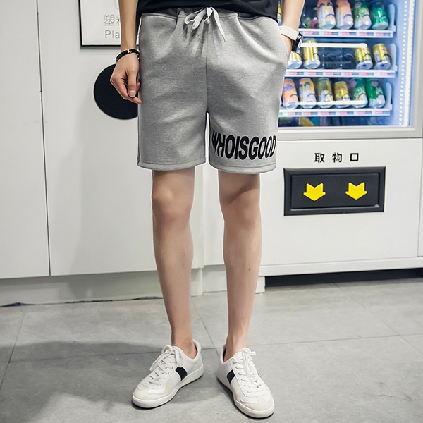 Αθλητικά  ανδρικά σορτς  σε γκρι, λευκό και μαύρο χρώμα