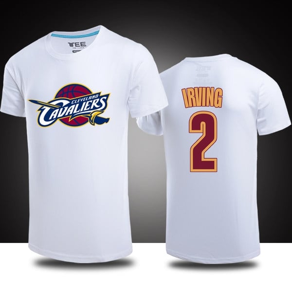 Спортни мъжки тениски Irving баскетболни с къси ръкави  жълти, бели, червени, сиви, зелени, сини