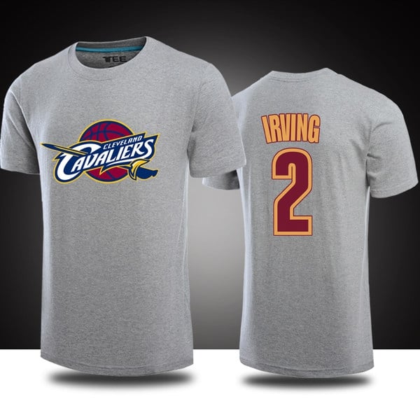 Спортни мъжки тениски Irving баскетболни с къси ръкави  жълти, бели, червени, сиви, зелени, сини