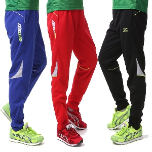 Мъжки спортни тренировъчни дълги панталони: червени, сини, сиви, черни за спорт, футбол и джогинг