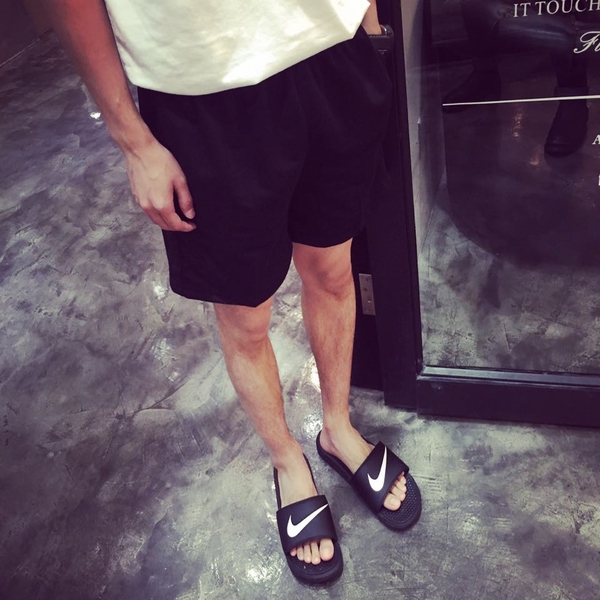 Мъжки спортни памучни шорти в 3 цвята - черен,сив и бял