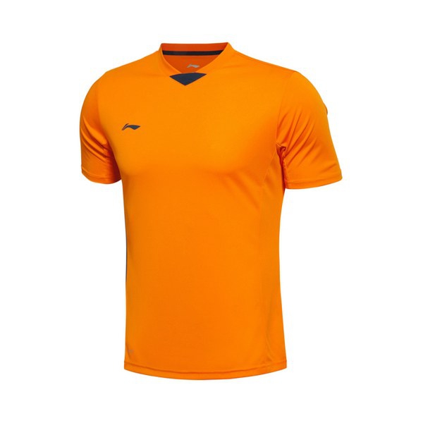 Ποδόσφαιρο Ανδρών T-shirts: λευκό, πορτοκαλί, γρήγορο στέγνωμα, ελαφρύ και άνετο