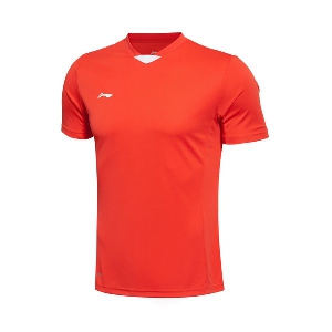 Ποδόσφαιρο Ανδρών T-shirts: λευκό, πορτοκαλί, γρήγορο στέγνωμα, ελαφρύ και άνετο
