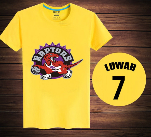 Ανδρικά μπλουζάκια με κοντά μανίκια σε λευκό, κίτρινο, κόκκινο χρώμα  βαμβακερά  Toronto Raptors