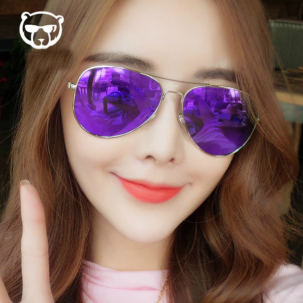 Οι γυναίκες καθρέφτη γυαλιά ηλίου χρώματος μπλε, ροζ, πορτοκαλί, το καλοκαίρι, παραλία, τη μόδα