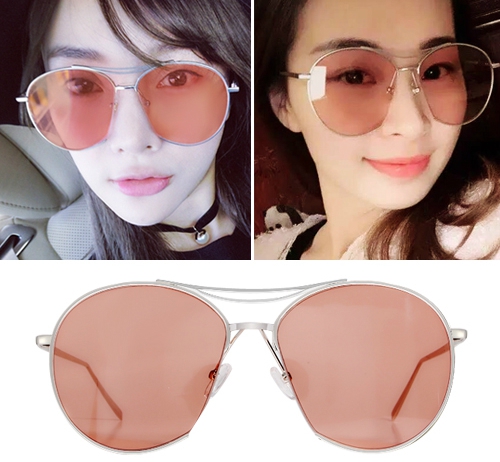 Κυρίες γυαλιά ηλίου σε μαύρο, κίτρινο, μπλε, πορτοκαλί και ροζ