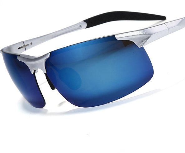 Мъжки елегантни и летни плажни очила със цветни стъкла и еластични рамки мъжка мода