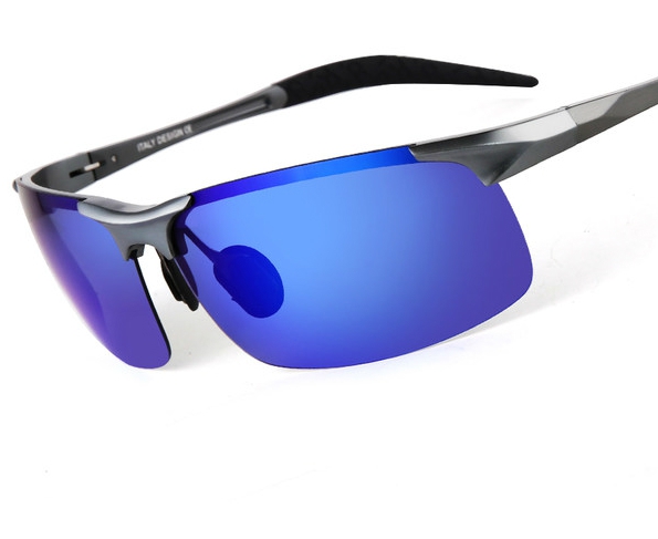 Мъжки елегантни и летни плажни очила със цветни стъкла и еластични рамки мъжка мода