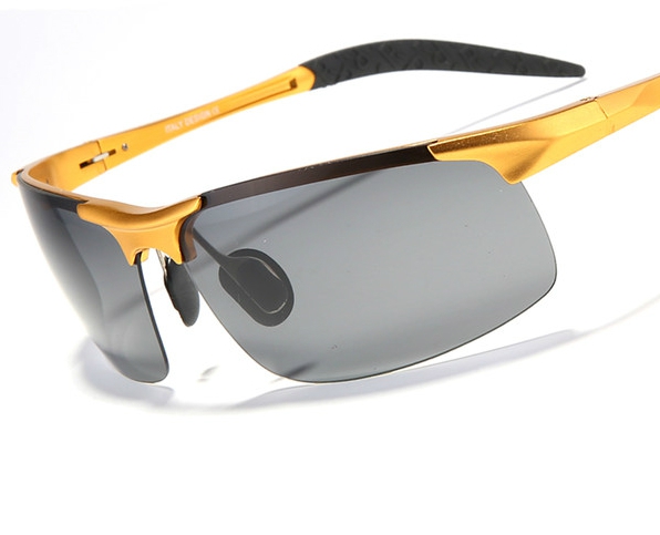 Мъжки елегантни и летни плажни очила със цветни стъкла и еластични рамки мъжка мода