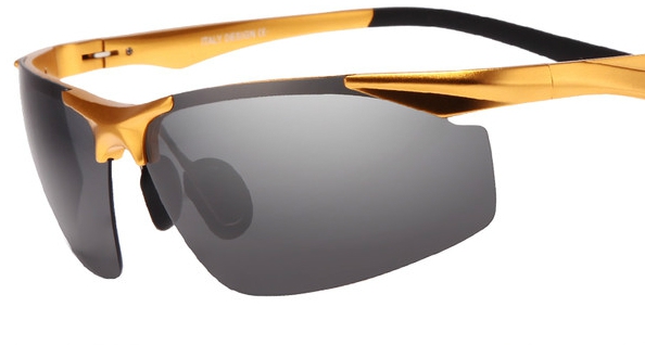 Ανδρικά καθημερινά γυαλιά ανάγνωσης καθρέφτη, κίτρινο και γκρι χρώμα και ελαστική καρέ 