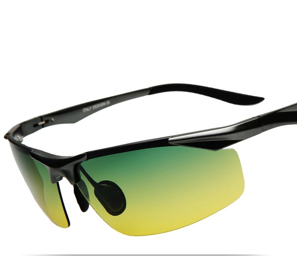 Ανδρικά καθημερινά γυαλιά ανάγνωσης καθρέφτη, κίτρινο και γκρι χρώμα και ελαστική καρέ 