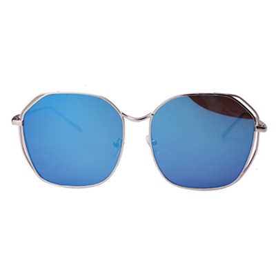 Μεταλλικά κυρίες πλατεία λουλούδι γυαλιά ηλίου 6 μοντέλα