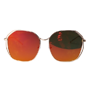 Метални квадратни  цветни дамски слънчеви очила 6 модела 