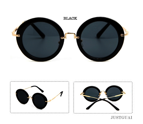 Γύρος γυαλιά ηλίου ρετρό με λαμπερά γυαλί σε τέσσερα χρώματα