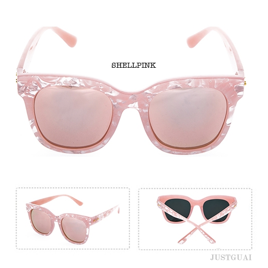 Οι γυναίκες γυαλιά ηλίου μαύρο, ροζ και γκρι.
