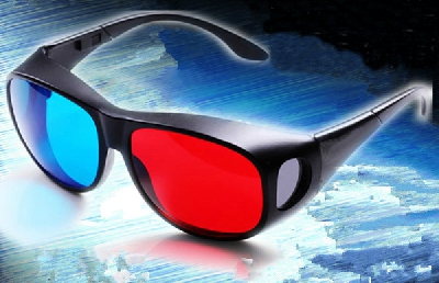 3D очила в черен цвят подходящи за жени и мъже 