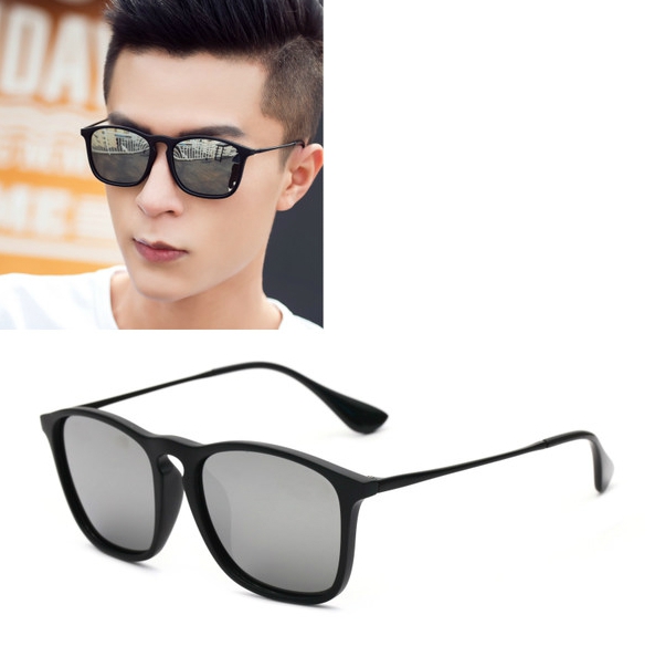 Γυαλιά ηλίου με καθρέφτη φακούς και προστασία, χρώμα: μαύρο, γκρι, μπλε, μοβ