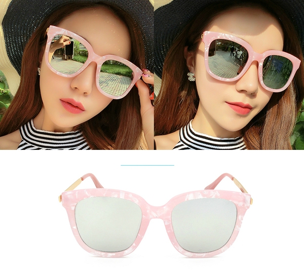 Οι γυναίκες γυαλιά ηλίου με γκρι, μαύρο, μπλε, πράσινο και πορφυρό γυαλιά