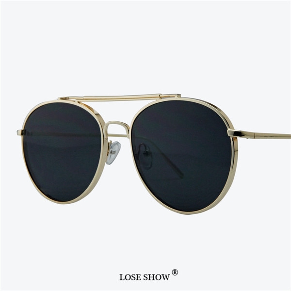 Дамски слънчеви очила в сив,син и розов цвят Lose show