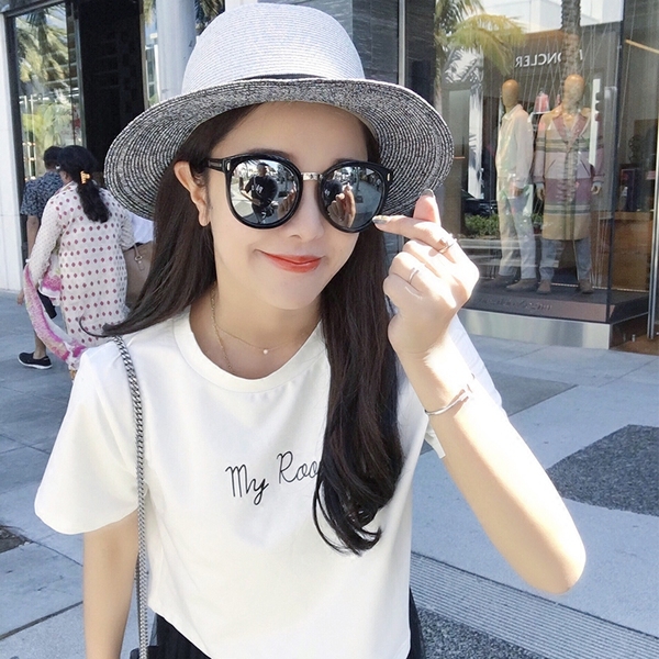 Дамски слънчеви очила със черни и цветни огледални стъкла: сиви, лилави, синьозелени с UV защита, дамска модна тенденция