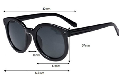 Γυναικεία γυαλιά ηλίου μαύρα και καθρέφτη φακούς με προστασία UV