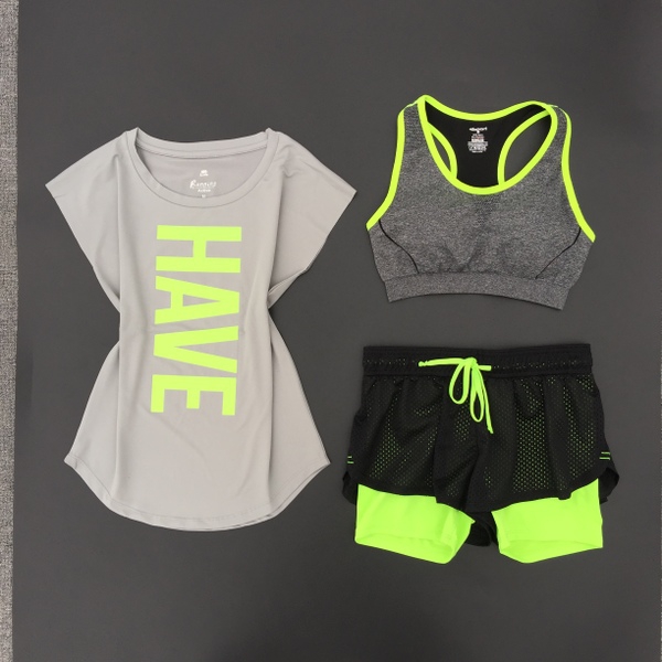 Дамски спортни екипи за тренировки с дълъг или къс панталон, тениска или бюстие