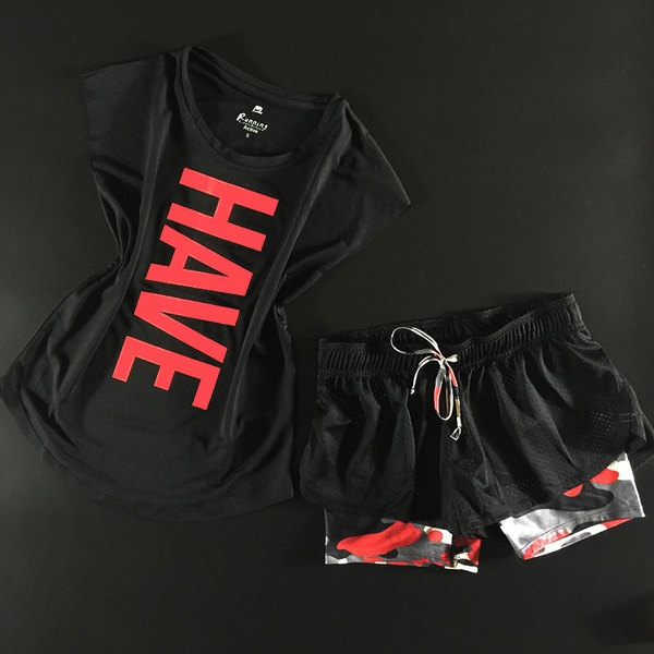 Дамски спортни екипи за тренировки с дълъг или къс панталон, тениска или бюстие