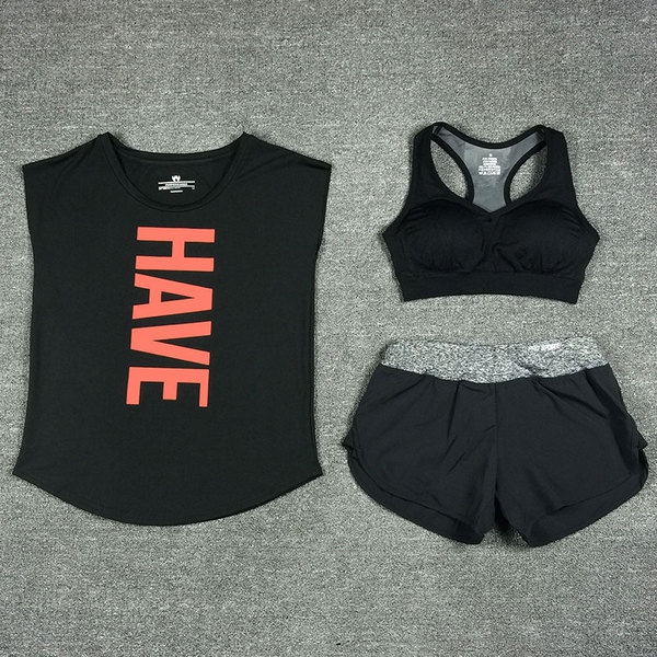 Дамски спортни екипи за тренировки с дълъг или къс панталон, тениска или бюстие