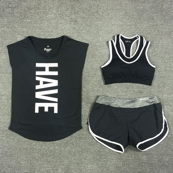 Дамски спортни екипи за тренировки с дълъг или къс панталон, тениска или бюстие