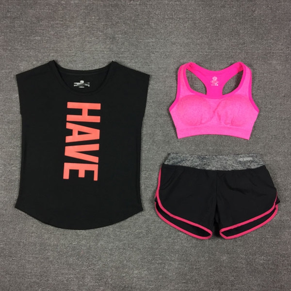 Дамски спортни екипи за тренировки с дълъг или къс панталон, тениска или бюстие