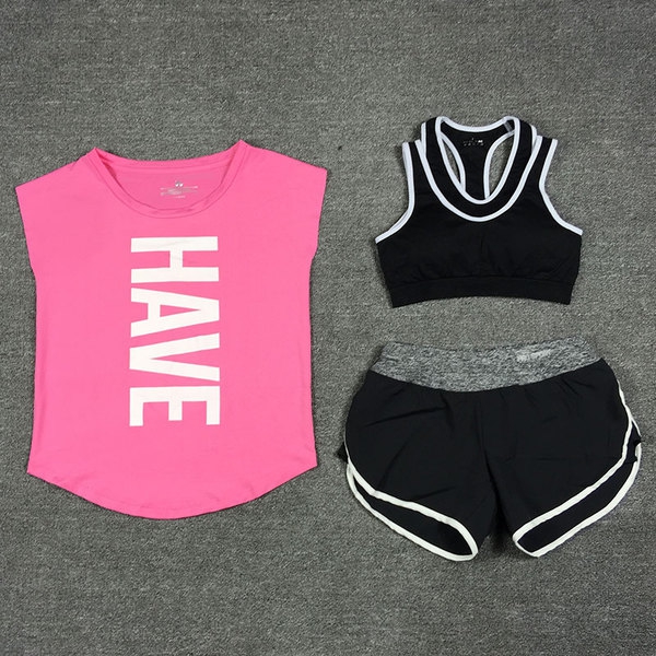 Дамски спортни екипи за тренировки с дълъг или къс панталон, тениска или бюстие