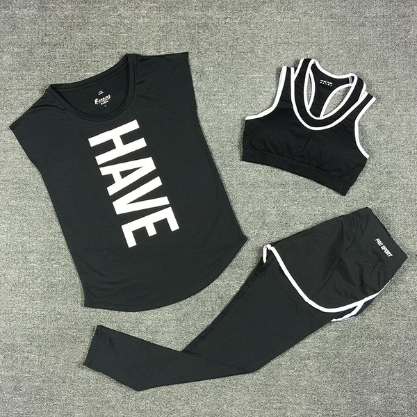 Дамски спортни екипи за тренировки с дълъг или къс панталон, тениска или бюстие