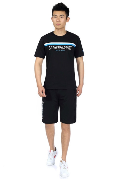 Мъжки спортни екипи с къси ръкави в бял,сив и черен цвят 14 модела