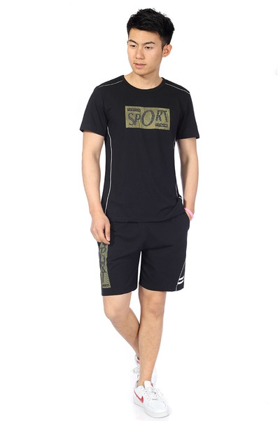 Мъжки спортни екипи с къси ръкави в бял,сив и черен цвят 14 модела