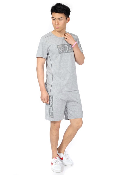 Мъжки спортни екипи с къси ръкави в бял,сив и черен цвят 14 модела