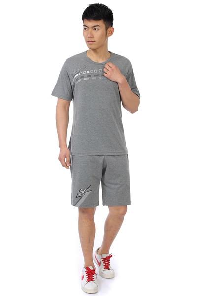 Мъжки спортни екипи с къси ръкави в бял,сив и черен цвят 14 модела