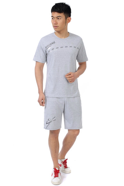 Мъжки спортни екипи с къси ръкави в бял,сив и черен цвят 14 модела