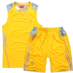 Αθλητικές φόρμες - φανελάκια και σορτς για γυμναστήριο, μπάσκετ σε κόκκινο, μπλε, κίτρινο, μαύρο χρώμα