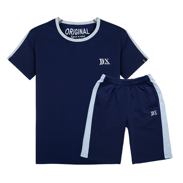 Мъжки спортни екипи сив син и черен цвят подходящи за фитнес и джогинг