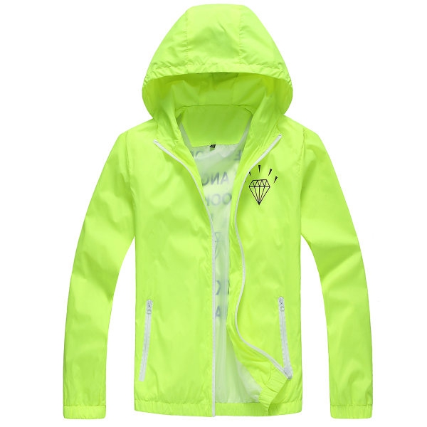 Мъжки туристически якета, ветровка с качулка - сини, зелени, червени с материал изцяло от полиестър слим модел