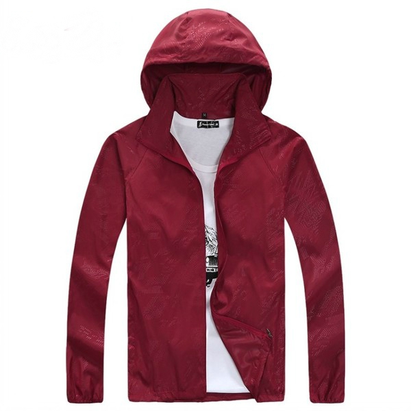 Дамски и мъжки планински туристически якета с качулка зелени, сини, оранжеви, виненочервени пролетни,есенни,  летни, полиестър