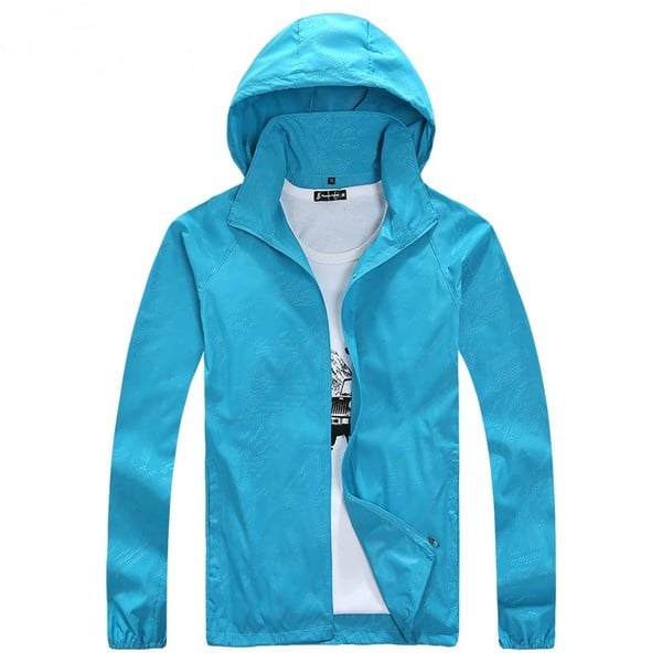 Дамски и мъжки планински туристически якета с качулка зелени, сини, оранжеви, виненочервени пролетни,есенни,  летни, полиестър