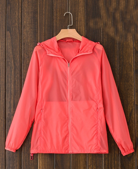 Дамско тънко пролетно, лятно, есенно  туристическо яке ветровка: розово, зелено, жълто, прозрачно ветроустойчиво с качулка  