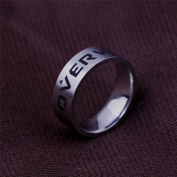 Мъжки пръстен в сребрист цвят на Overwatch в 4 размера - 1 брой