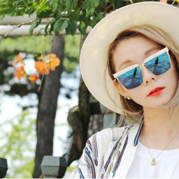 Ретро модели слънчеви очила в квадратни форми с огледални стъкла за мъже и жени