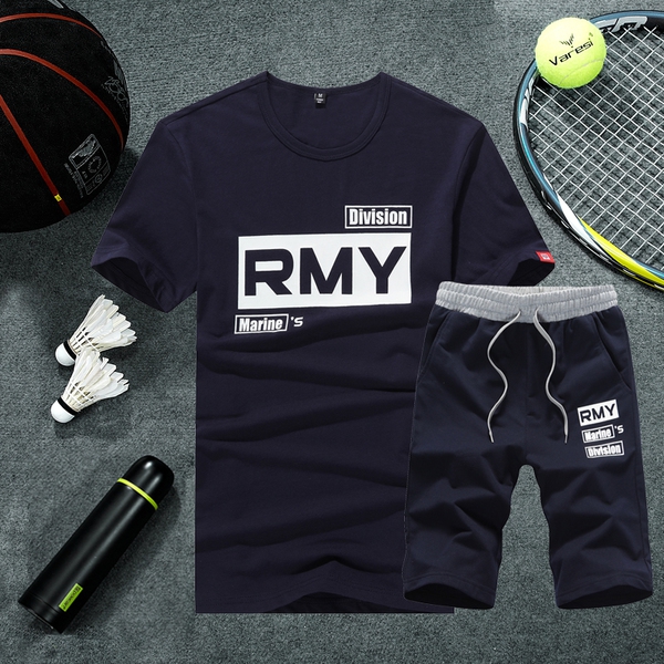 Летни спортни комплекти за мъже изработени от памук 4 модела