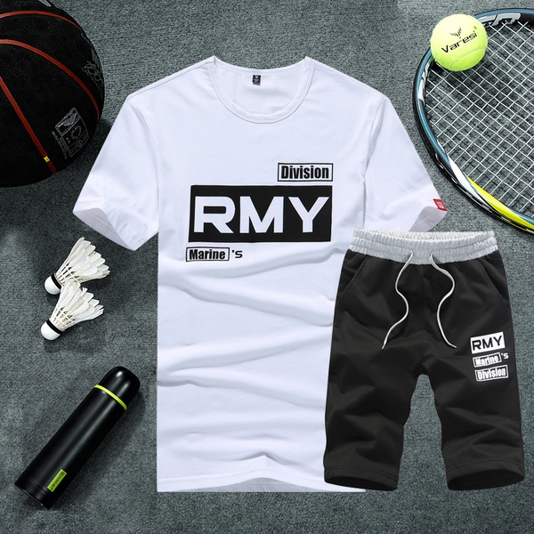 Летни спортни комплекти за мъже изработени от памук 4 модела