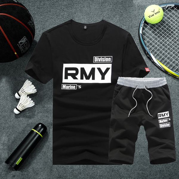 Летни спортни комплекти за мъже изработени от памук 4 модела